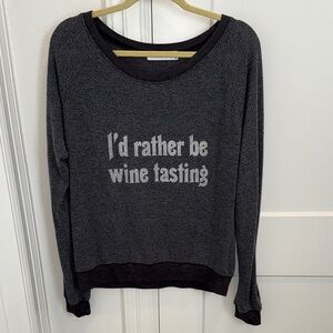 Dark Gray Wine Tasting Sweatshirt